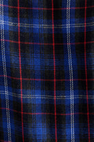 Louche Peppi Winter Check Smocked Bodice Midi Dress Blue - Steranko Clothing Manchester