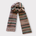 Mackie Hope Fairisle Scarf Pink - Steranko Clothing Manchester