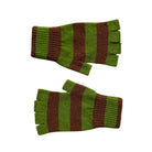 Mackie Lowes Unisex Fingerless Green/Brown - Steranko Clothing Manchester