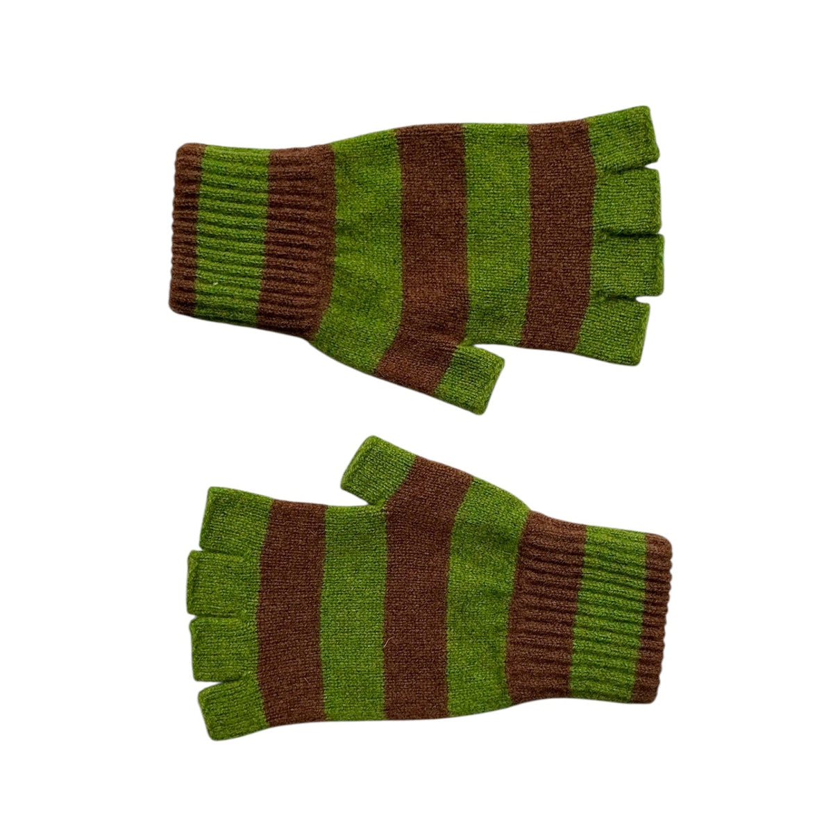 Mackie Lowes Unisex Fingerless Green/Brown - Steranko Clothing Manchester