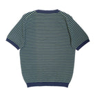 Mooncastle Ice Cotton Border Crewneck Navy Olive - Steranko Clothing Manchester