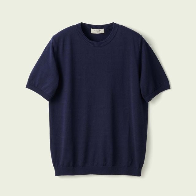 Mooncastle Ice Cotton Crewneck Navy - Steranko Clothing Manchester