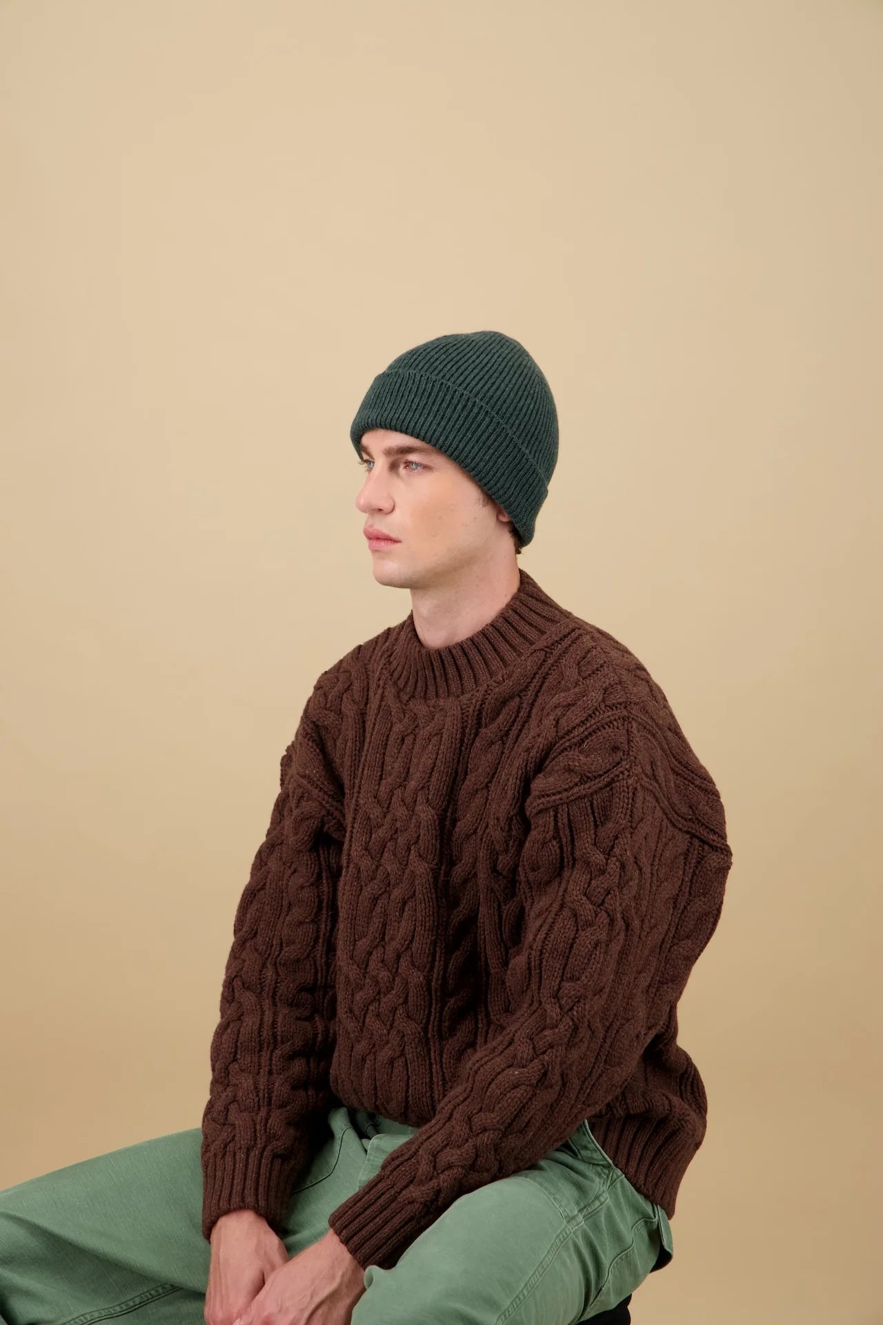 Nitto Ara Merino Beanie Forest Green - Steranko Clothing Manchester