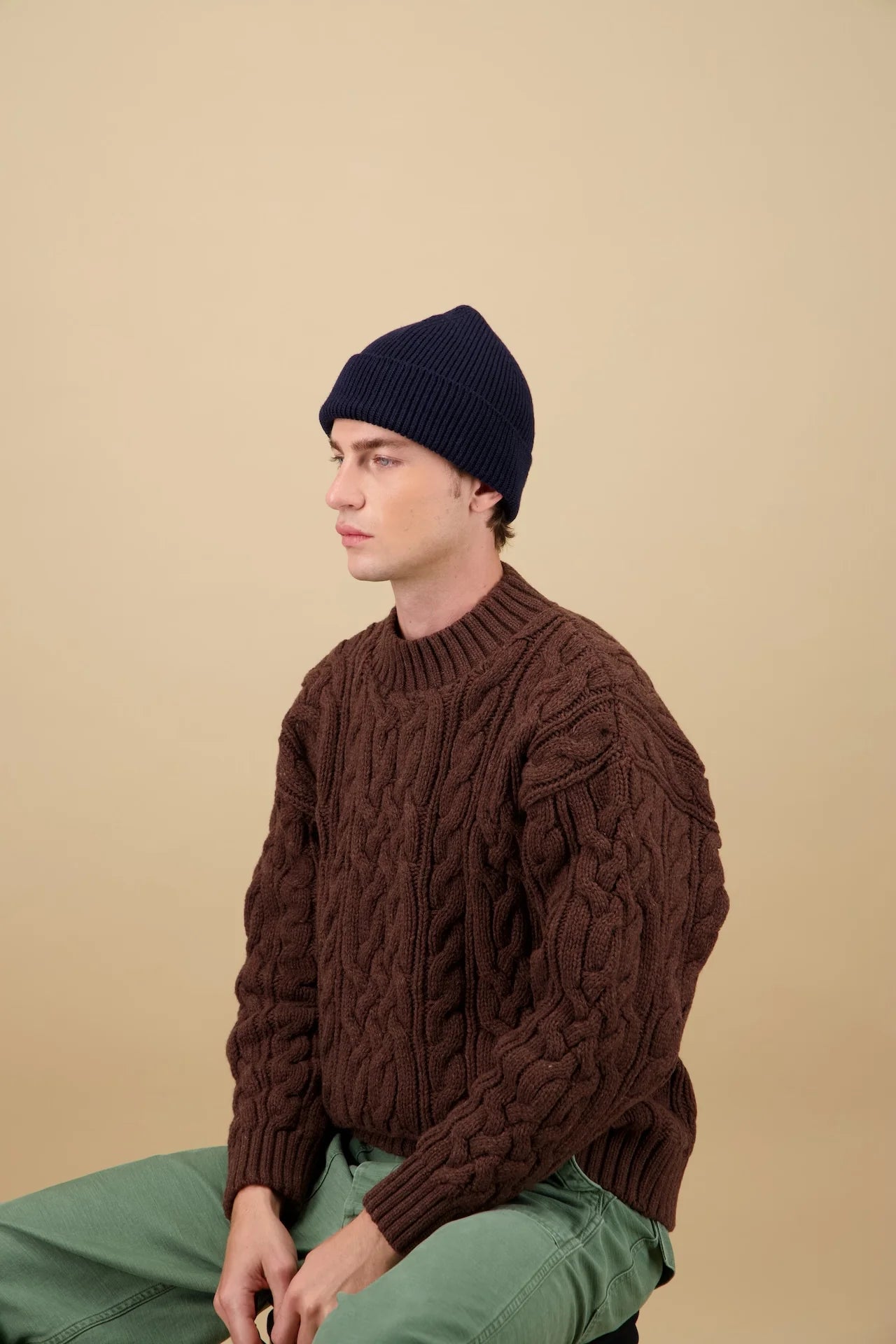 Nitto Ara Merino Beanie Navy - Steranko Clothing Manchester