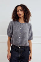 Noella Johanna Knit Cardigan Grey - Steranko Clothing Manchester