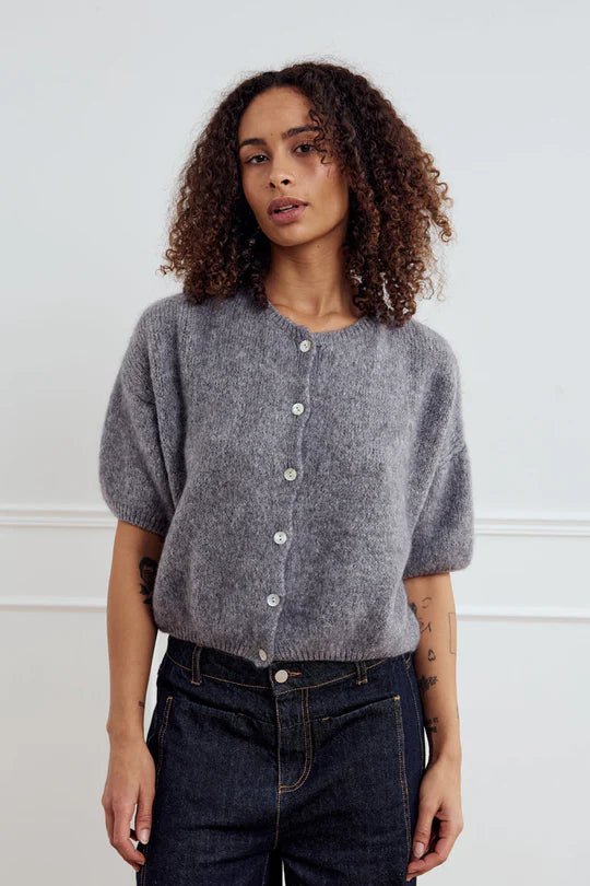 Noella Johanna Knit Cardigan Grey - Steranko Clothing Manchester
