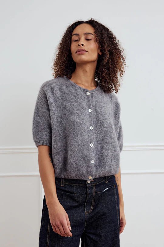 Noella Johanna Knit Cardigan Grey - Steranko Clothing Manchester