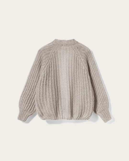 Noella Joseph Cardigan Light Grey Melange - Steranko Clothing Manchester