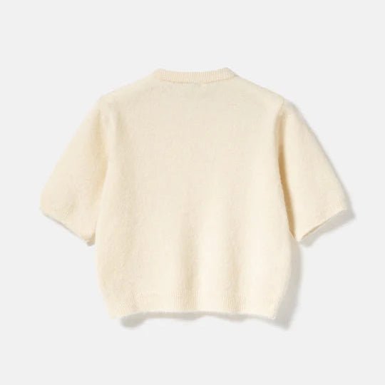 Noella Kae SS Knit Cardigan Oyster - Steranko Clothing Manchester