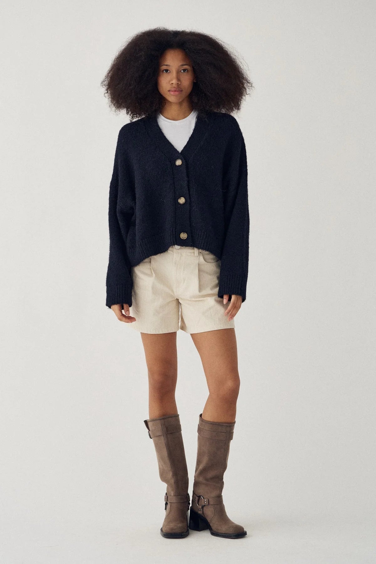 Noella Laiana Knit Cardigan Navy - Steranko Clothing Manchester