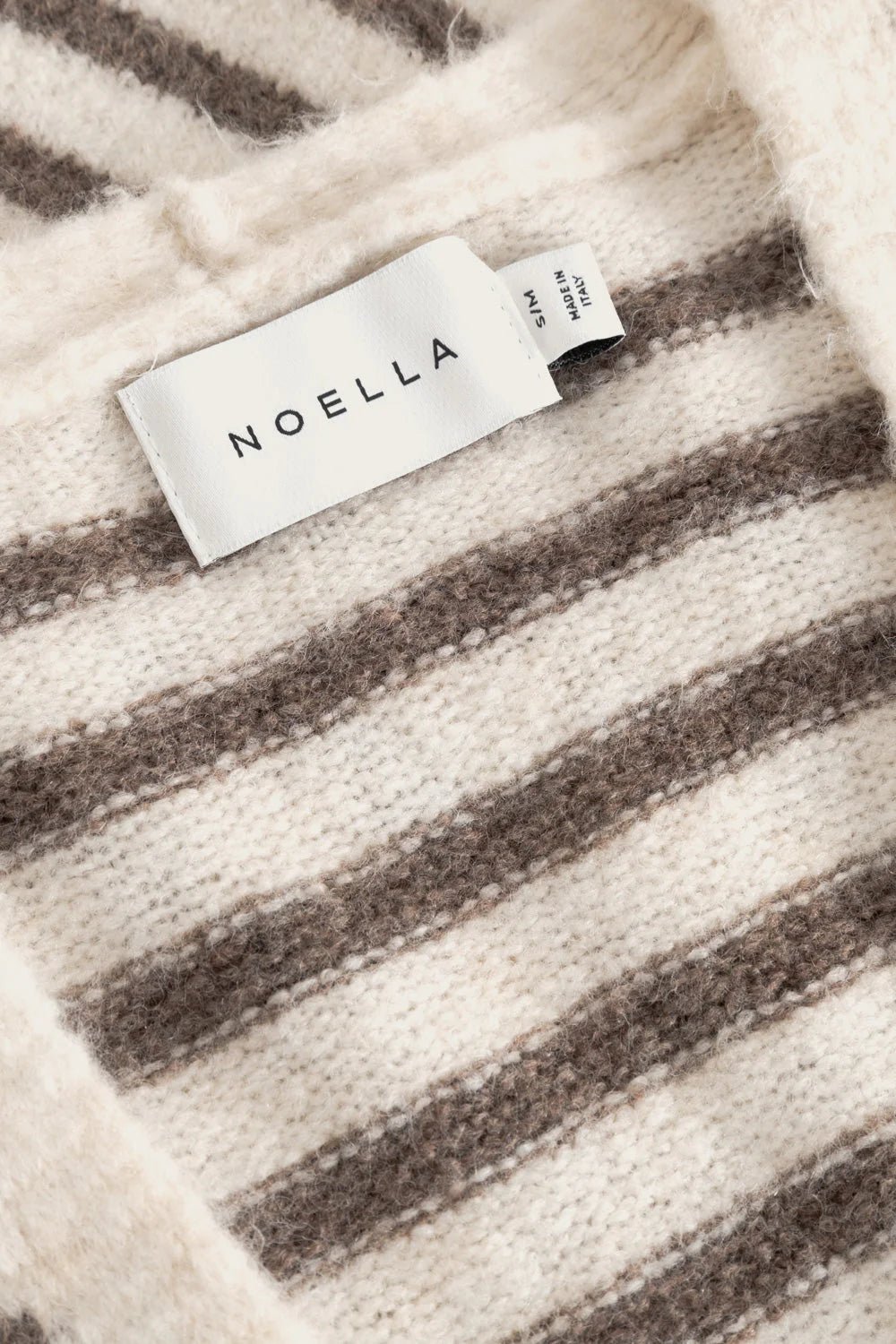 Noella Lenda Knit Cardigan Brown Ivory Stripe - Steranko Clothing Manchester