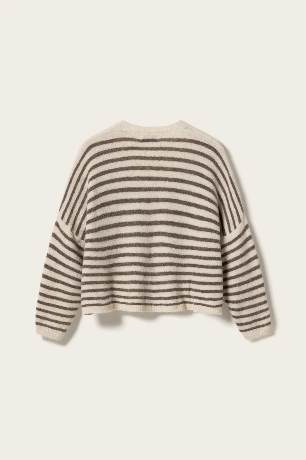 Noella Lenda Knit Cardigan Brown Ivory Stripe - Steranko Clothing Manchester