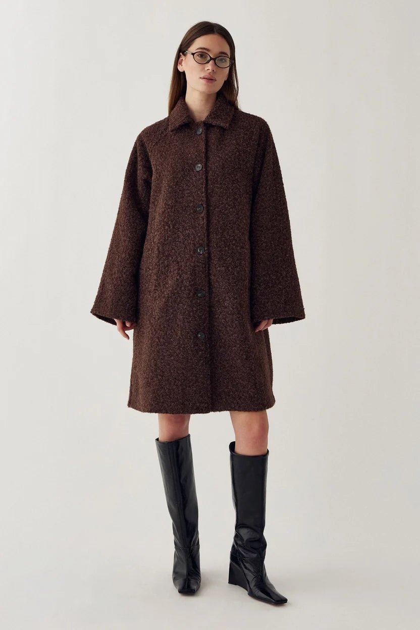 Noella Lillietta Coat Coffee Melange - Steranko Clothing Manchester