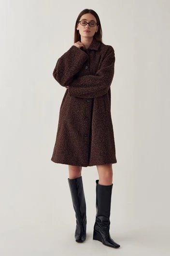 Noella Lillietta Coat Coffee Melange - Steranko Clothing Manchester