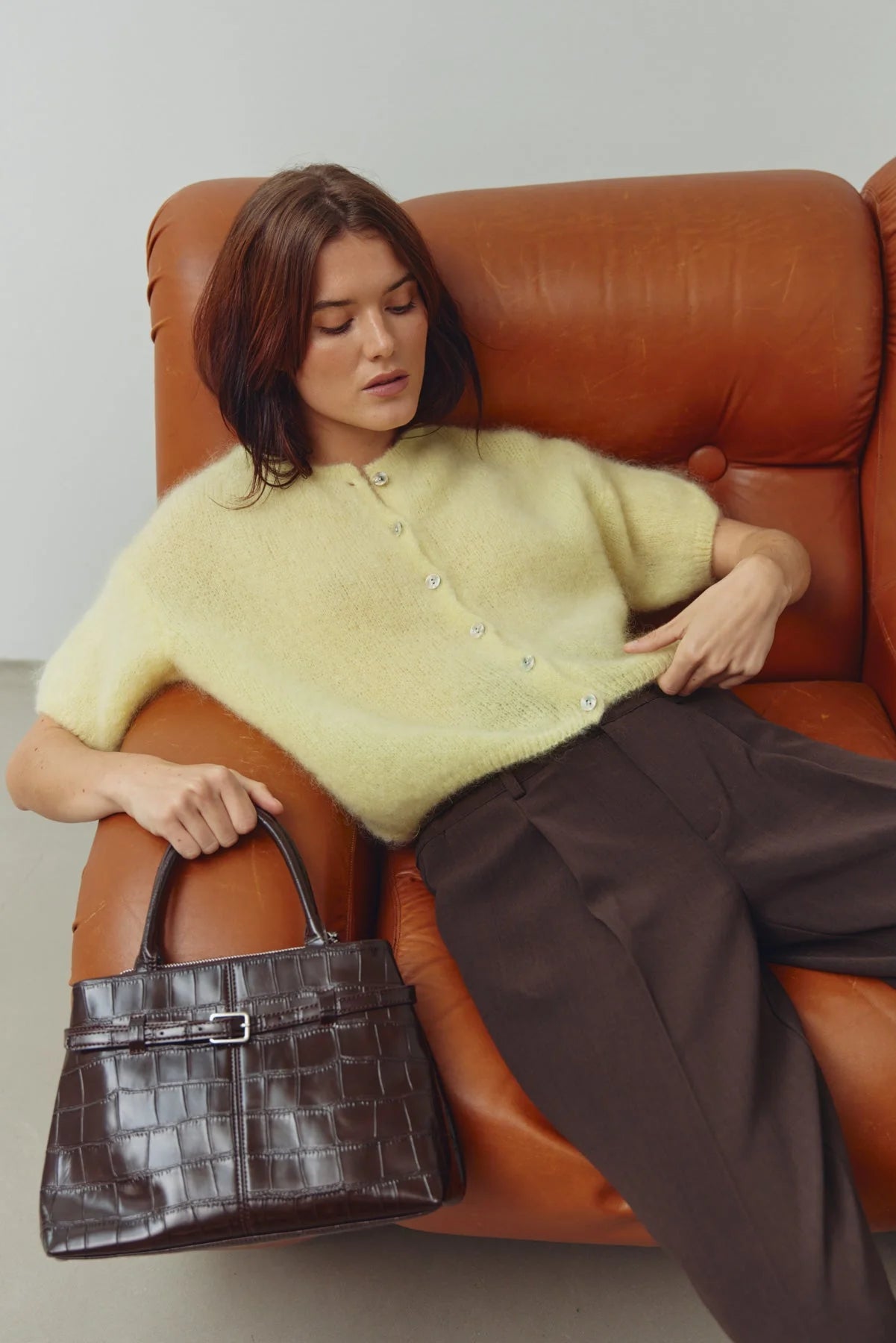 Noella Lorell Knit SS Cardigan Light Yellow - Steranko Clothing Manchester