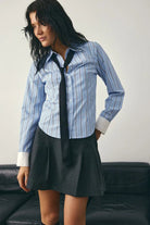 Noella Loyce Shirt Coetta Blue Stripe - Steranko Clothing Manchester