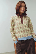 Noella Makayla Knit Diya Yellow Check - Steranko Clothing Manchester