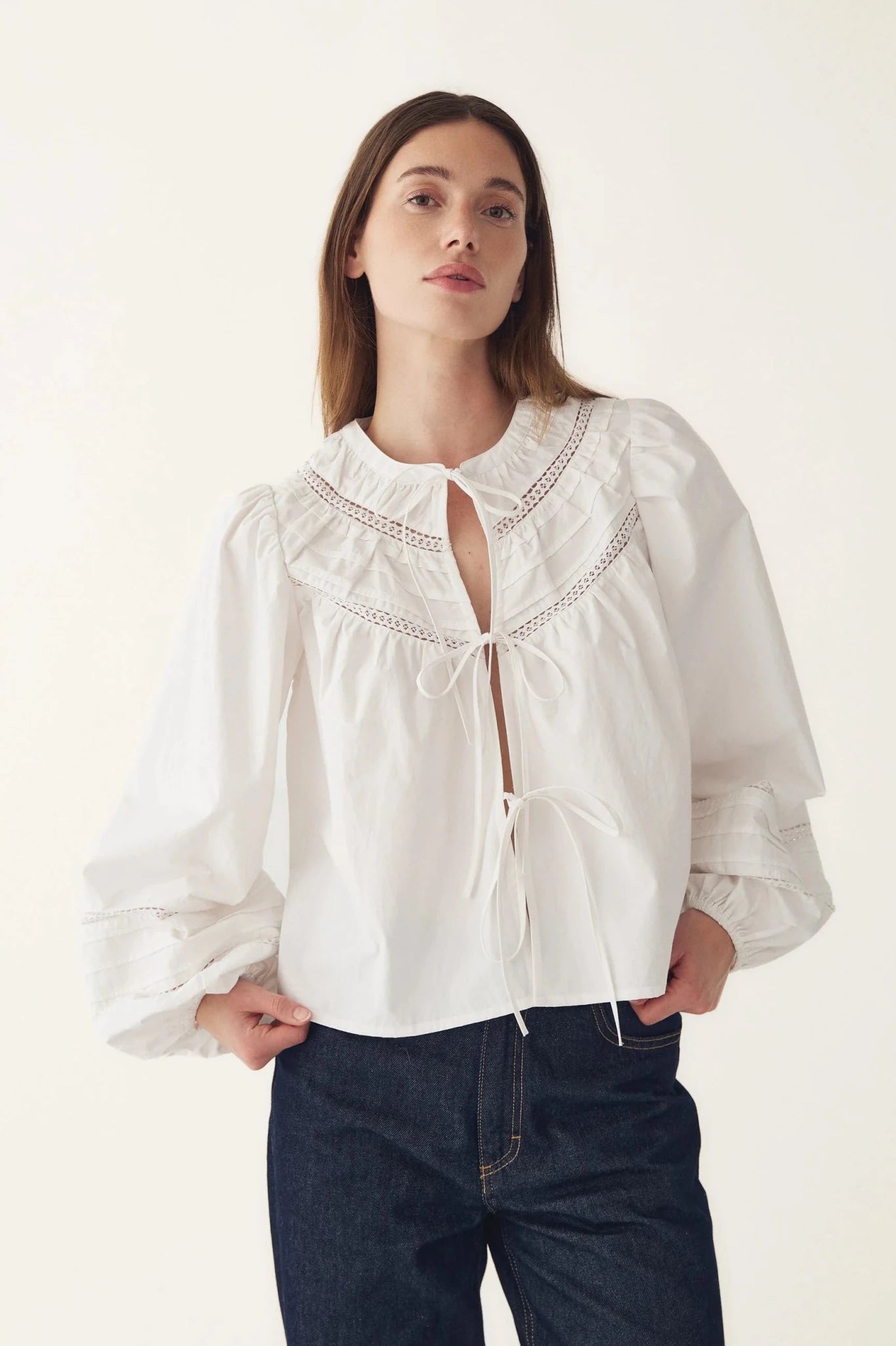 Noella Marceline Blouse White - Steranko Clothing Manchester