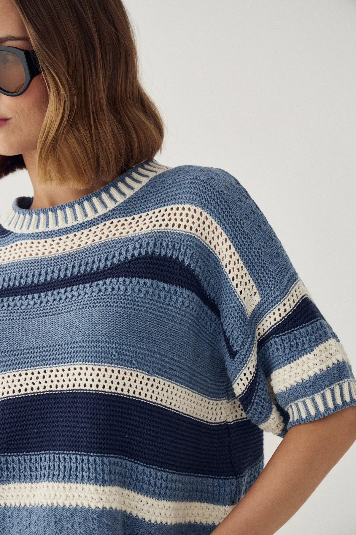 Noella Marian Knit Daya Blue Stripe - Steranko Clothing Manchester