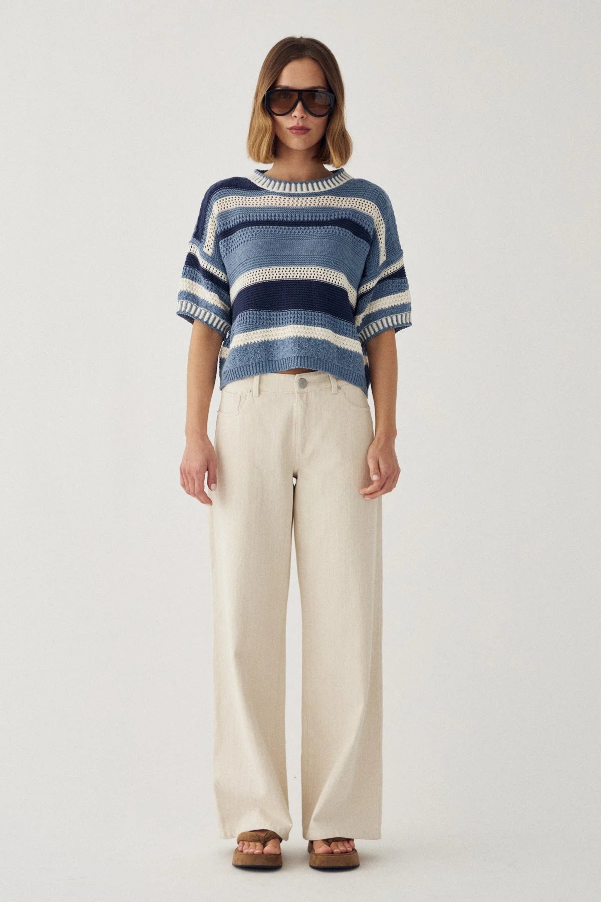 Noella Marian Knit Daya Blue Stripe - Steranko Clothing Manchester