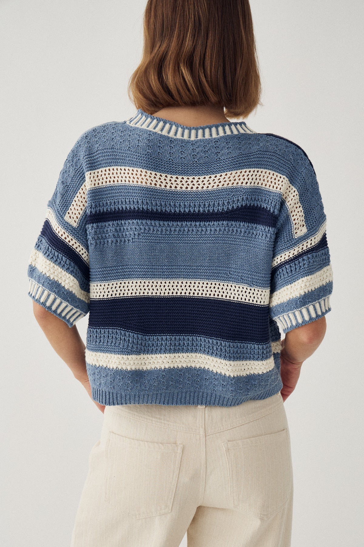 Noella Marian Knit Daya Blue Stripe - Steranko Clothing Manchester