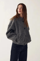 Noella Marnie Jacket Dark Grey Melange - Steranko Clothing Manchester