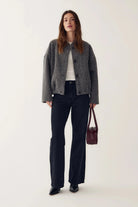 Noella Marnie Jacket Dark Grey Melange - Steranko Clothing Manchester