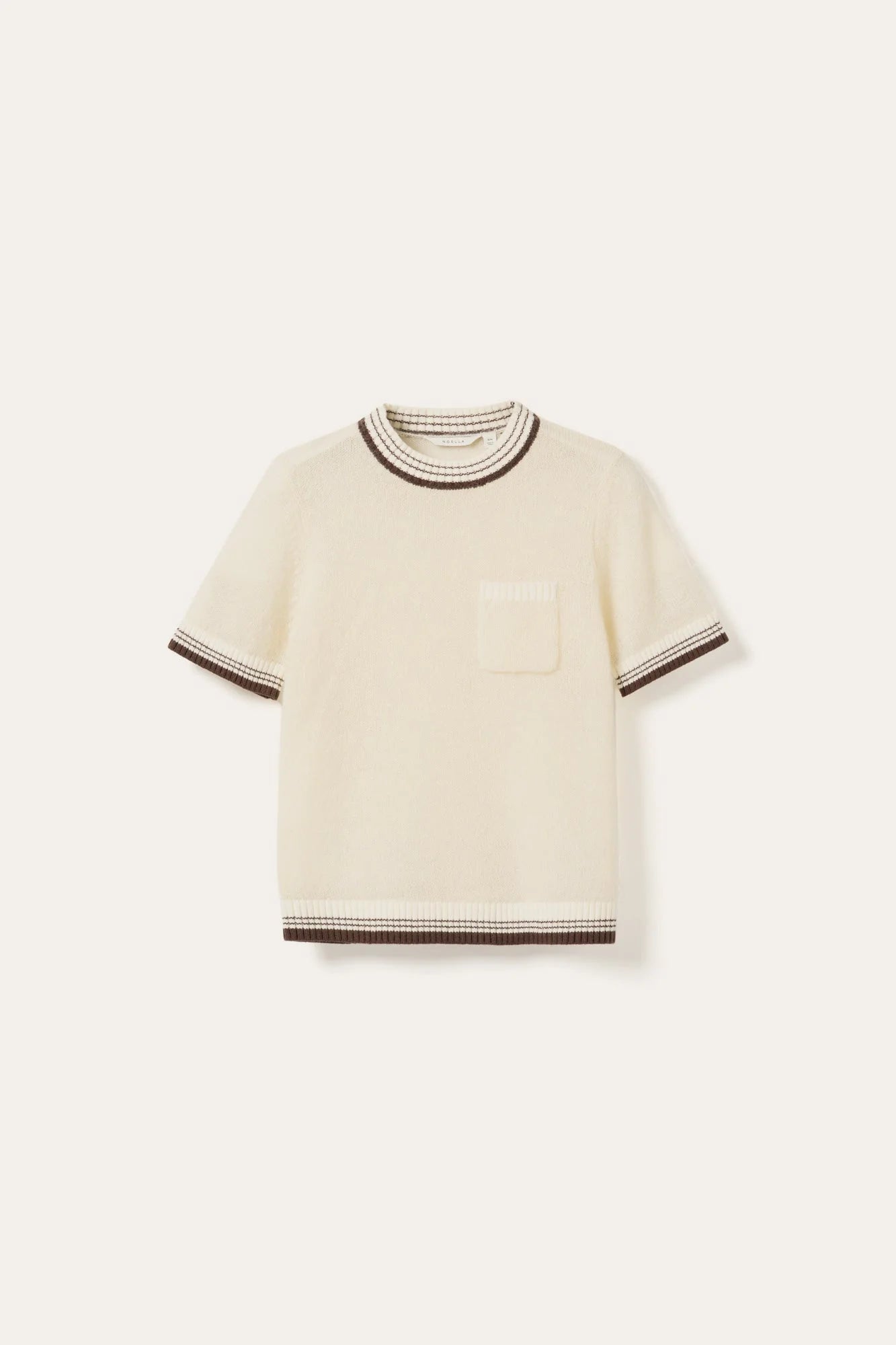 Noella Marthy Knit Ivory Brown - Steranko Clothing Manchester
