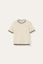 Noella Marthy Knit Ivory Brown - Steranko Clothing Manchester