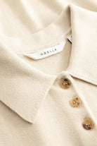 Noella Maxine SL Knit Polo Oyster - Steranko Clothing Manchester