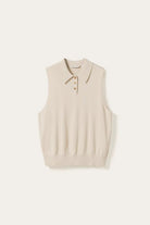 Noella Maxine SL Knit Polo Oyster - Steranko Clothing Manchester