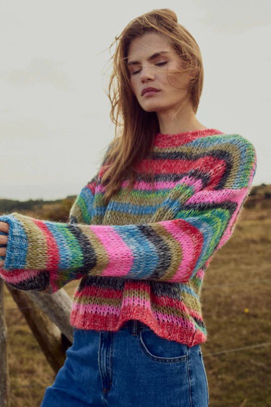 Noella Mayra Knit Decline Multi - Steranko Clothing Manchester