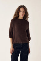 Noella Mimi Knit Jumper Dark Brown - Steranko Clothing Manchester