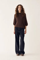 Noella Mimi Knit Jumper Dark Brown - Steranko Clothing Manchester