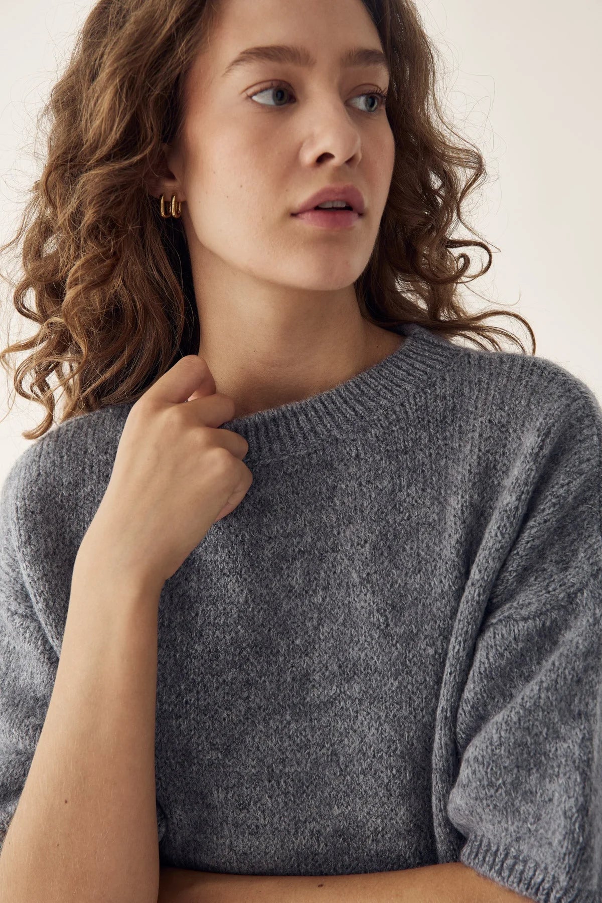 Noella Mimi Knit Jumper Grey - Steranko Clothing Manchester