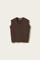 Noella N - Leatrice Knit Vest Dark Brown - Steranko Clothing Manchester