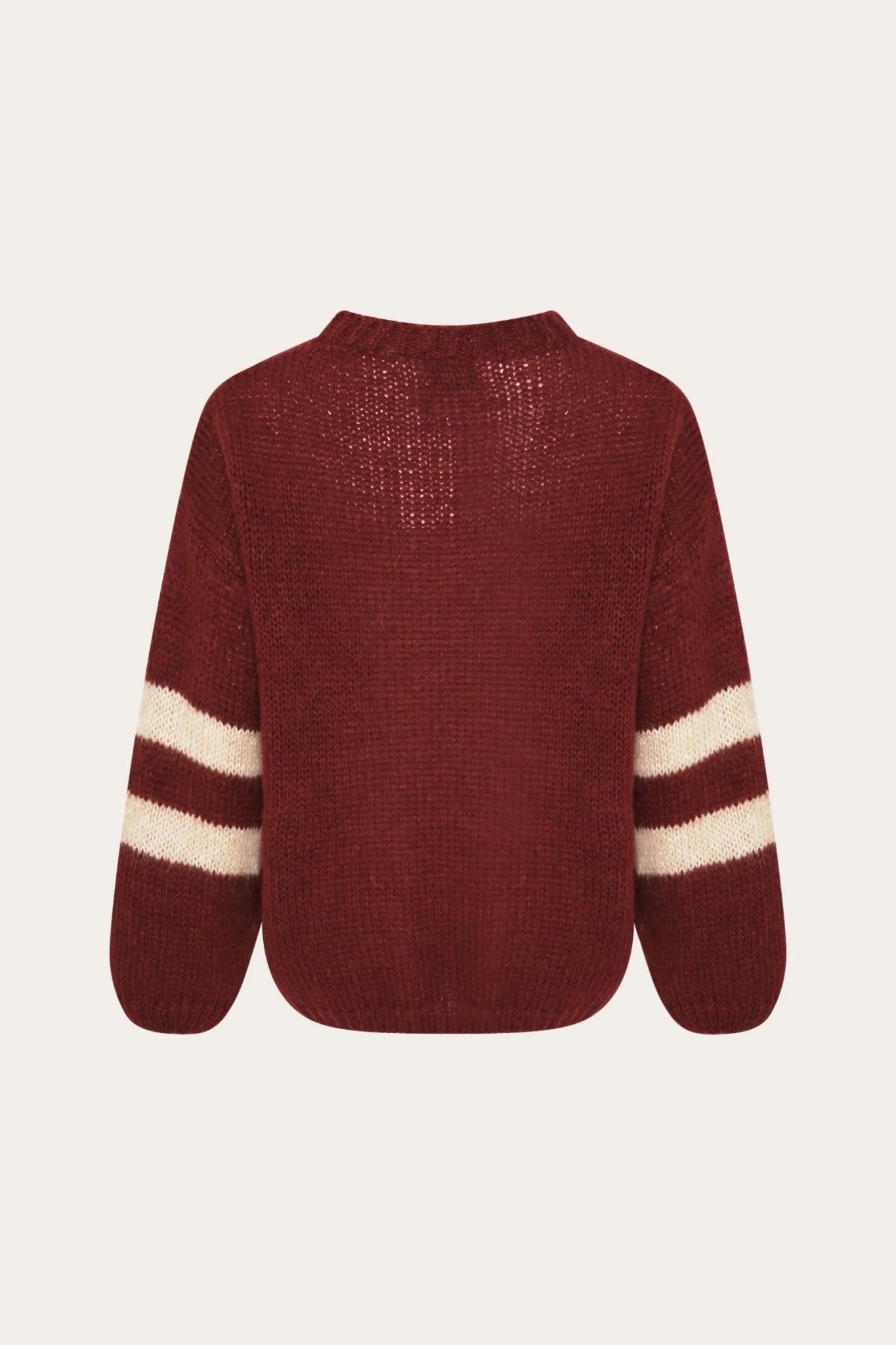 Noella Ninety - two Knit Bordeaux Ivory - Steranko Clothing Manchester