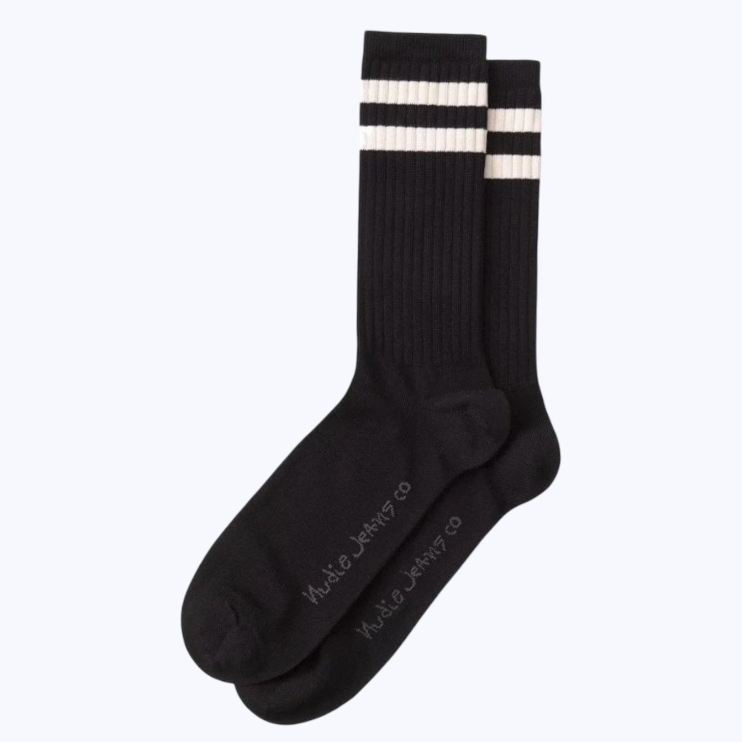 Nudie Jeans Co Amundsson Sport Socks Black - Steranko Clothing Manchester