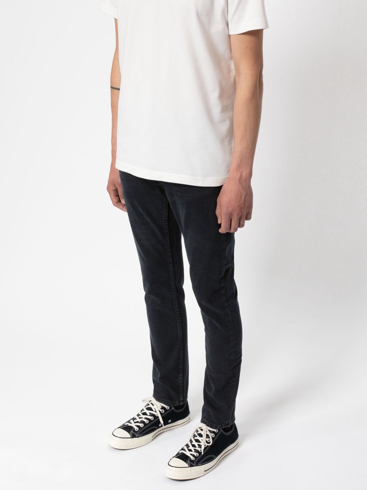 Nudie Jeans Co Lean Dean Black Skies - Steranko Clothing Manchester