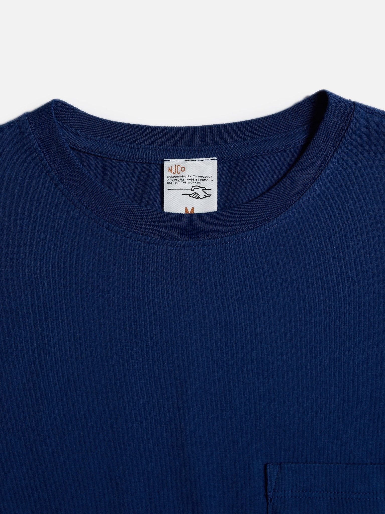 Nudie Jeans Co Leffe Pocket Tee French Blue - Steranko Clothing Manchester