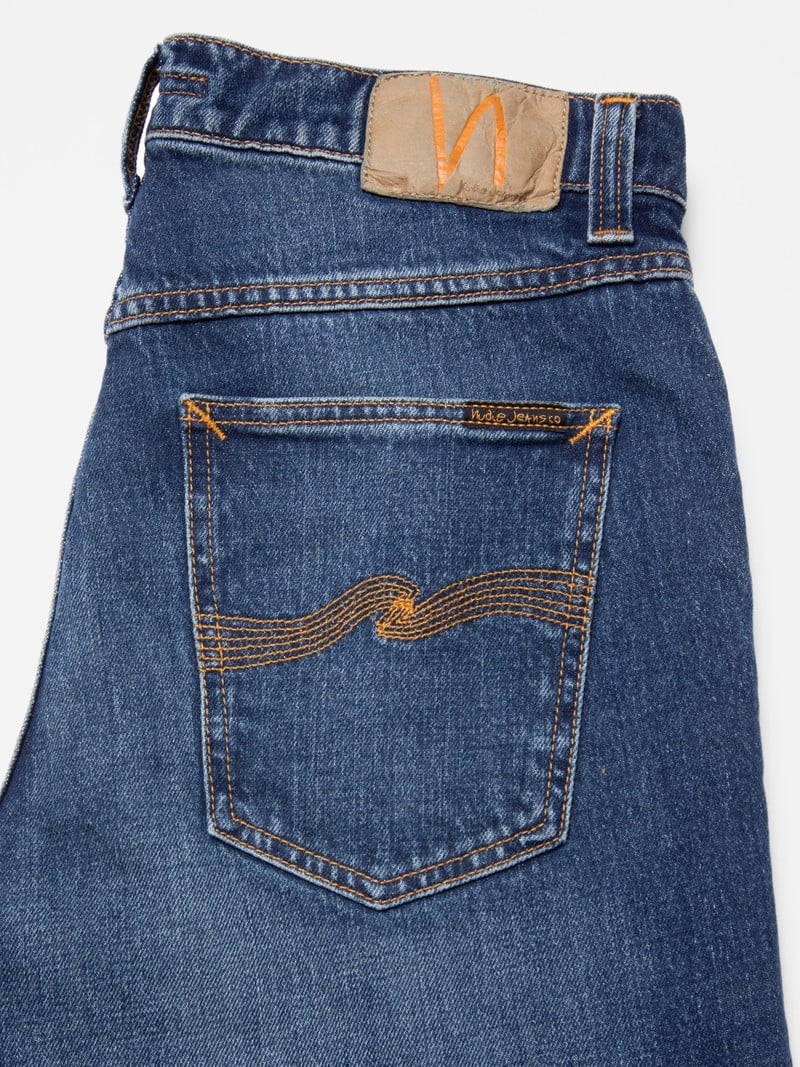Nudie Jeans Co Solid Ollie Wild Blue - Steranko Clothing Manchester