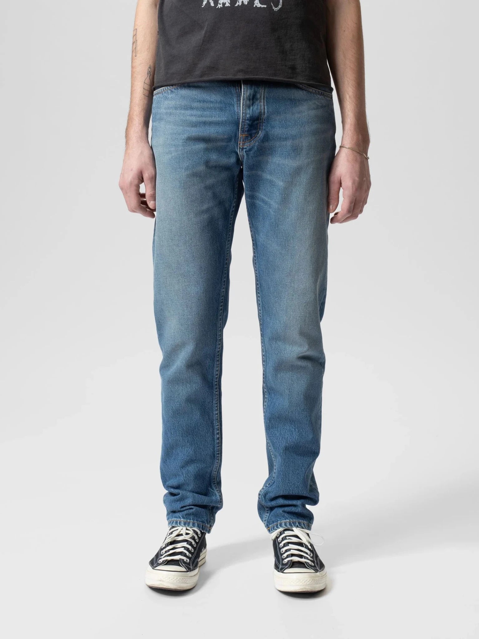 Nudie Jeans Co Steady Eddie II Blue Haze - Steranko Clothing Manchester