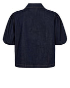 Numph Aletta SS Shirt Dark Blue Denim - Steranko Clothing Manchester
