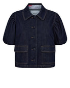 Numph Aletta SS Shirt Dark Blue Denim - Steranko Clothing Manchester