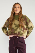 Numph Camu Pullover Calla Green - Steranko Clothing Manchester