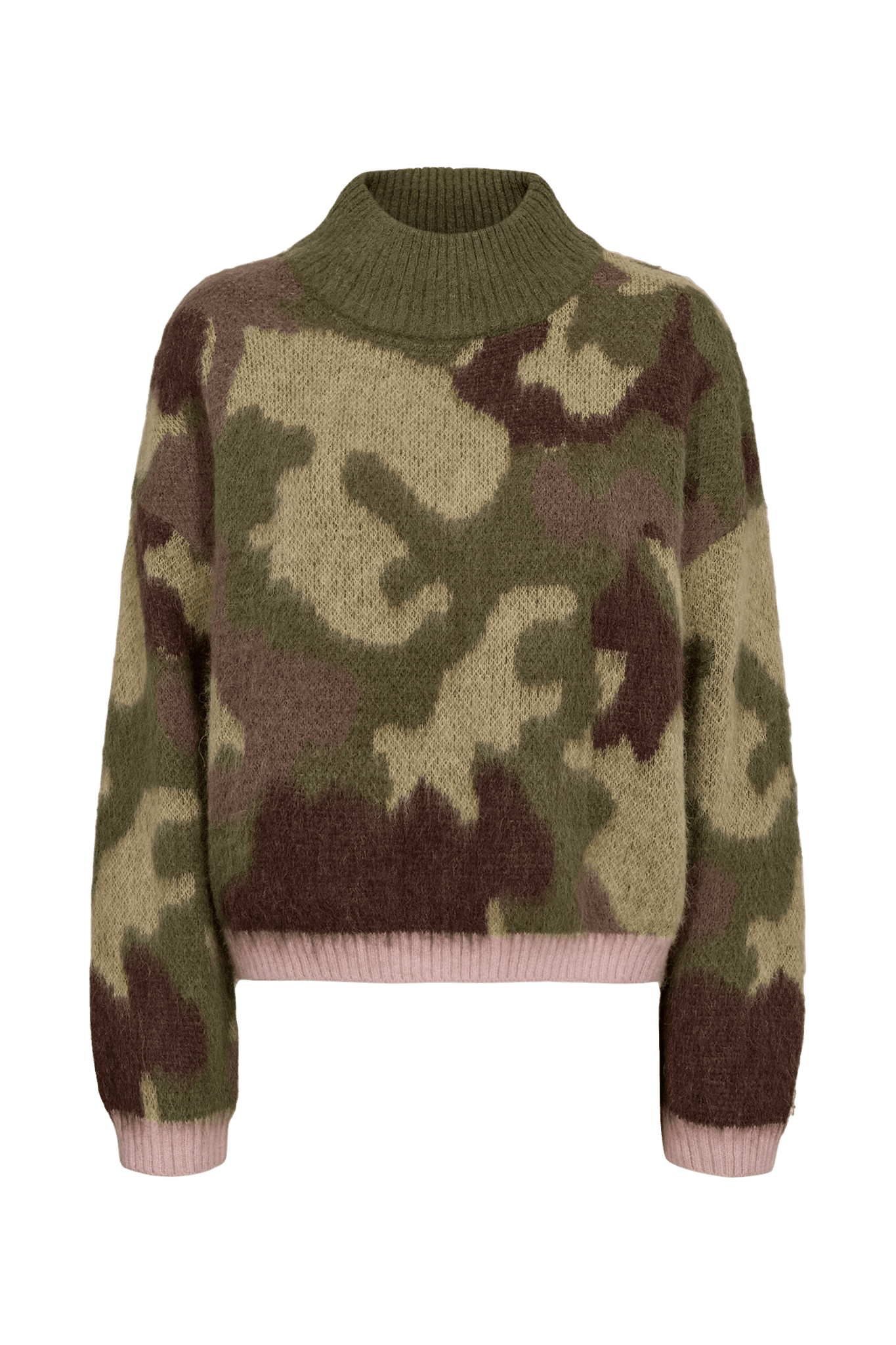 Numph Camu Pullover Calla Green - Steranko Clothing Manchester
