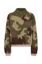 Numph Camu Pullover Calla Green - Steranko Clothing Manchester