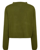 Numph Carma Crop Pullover Calla Green - Steranko Clothing Manchester