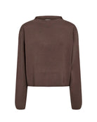 Numph Carma Crop Pullover Deep Taupe - Steranko Clothing Manchester