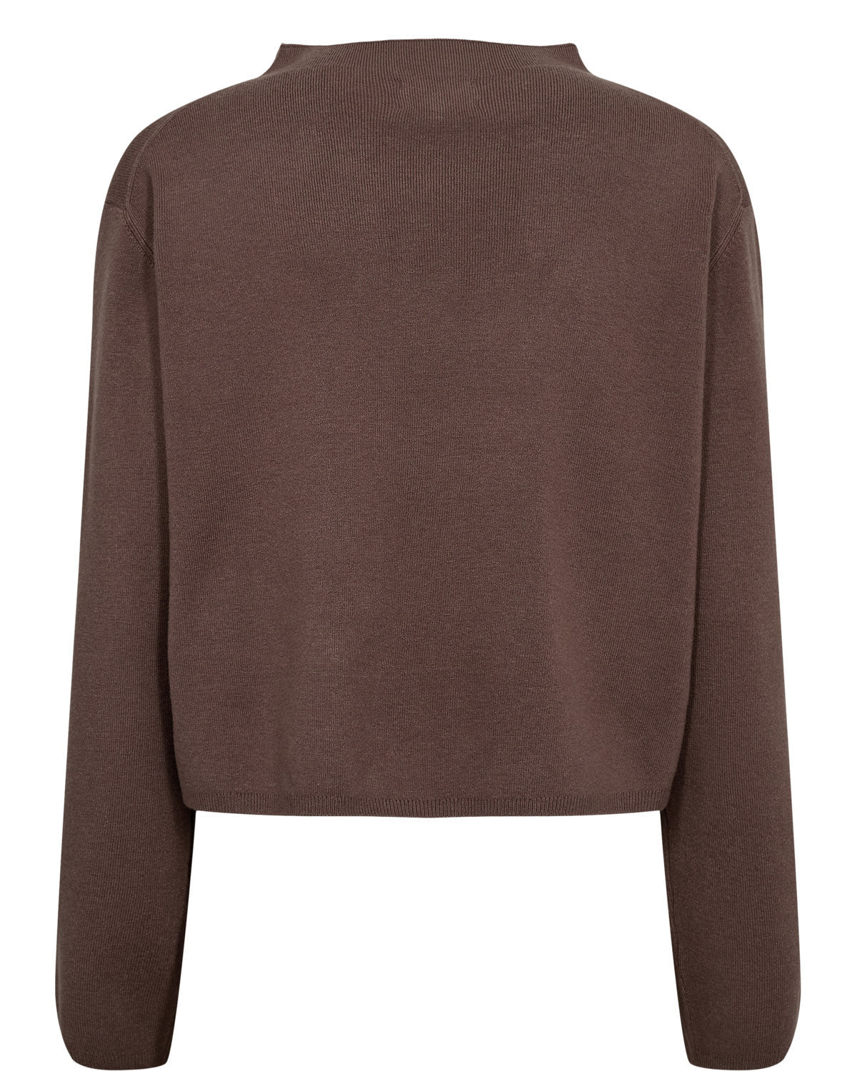Numph Carma Crop Pullover Deep Taupe - Steranko Clothing Manchester